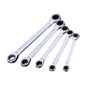 Chrome Vanadium 8-9-10-12-13-14-15-16-17-18-19-27mm Ring Double Head Ratchet Wrench Reversible Ratchet Combination Spanner