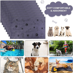 Dog Towel Drying Dog Cat Pet Towel, Puppy Microfiber Quick-drying Dog Claw Bath Towel Pet Bath Products Absorbent Medium Dog Pet Bath Towel