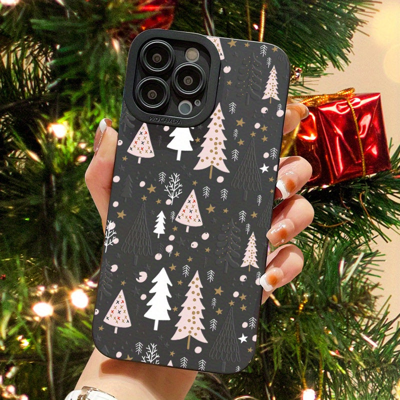 Christmas Trees Phone Case For IPhone 15, 14, 13, 12, 11 Pro Max, XS Max, X, XR, 8, 7, 6, 6S Mini, Plus, SE, Christmas Present, Gift For Bir