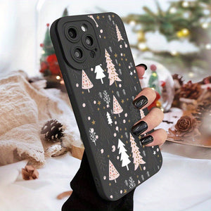 Christmas Trees Phone Case For IPhone 15, 14, 13, 12, 11 Pro Max, XS Max, X, XR, 8, 7, 6, 6S Mini, Plus, SE, Christmas Present, Gift For Bir