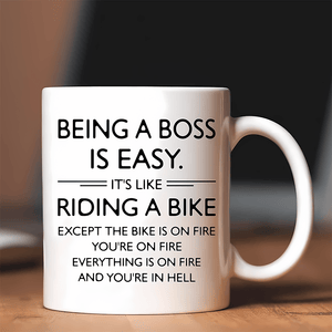 1pc, Best Boss Day Gift Mug For Women Men, 11oz Ceramic Coffee Cup, Boss Lady Gifts For Women, Funny Gifts For Boss Office, Boss Birthday Gi