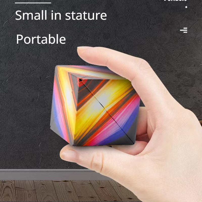 Three-dimensional Variety Magic Cube Anti Stress Toy Geometry Infinite Magnetic Changeable Cube Reliever Fidget Toys