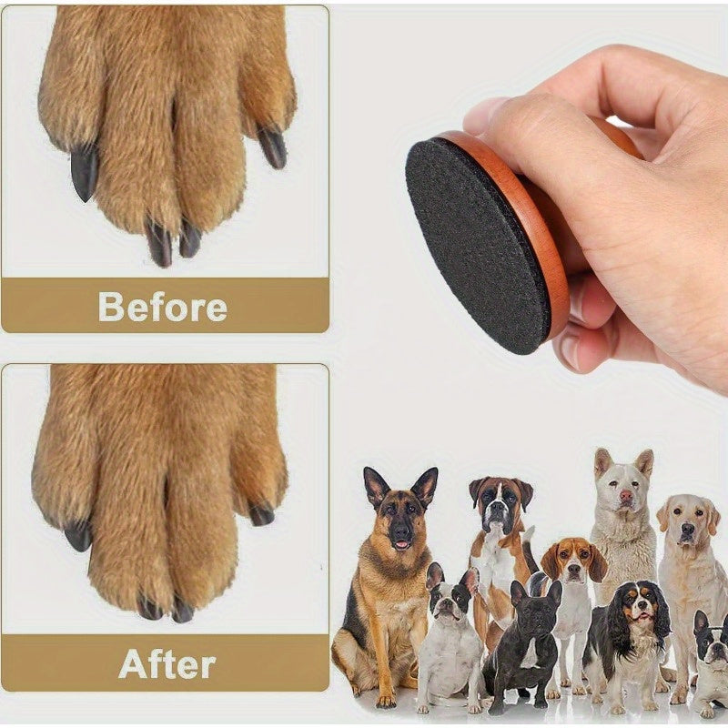 Gentle Scratch Square: Stress-Free Dog Nail Filer, Easy-Grip No-Battery Paw Care for All Breeds