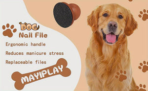 Gentle Scratch Square: Stress-Free Dog Nail Filer, Easy-Grip No-Battery Paw Care for All Breeds