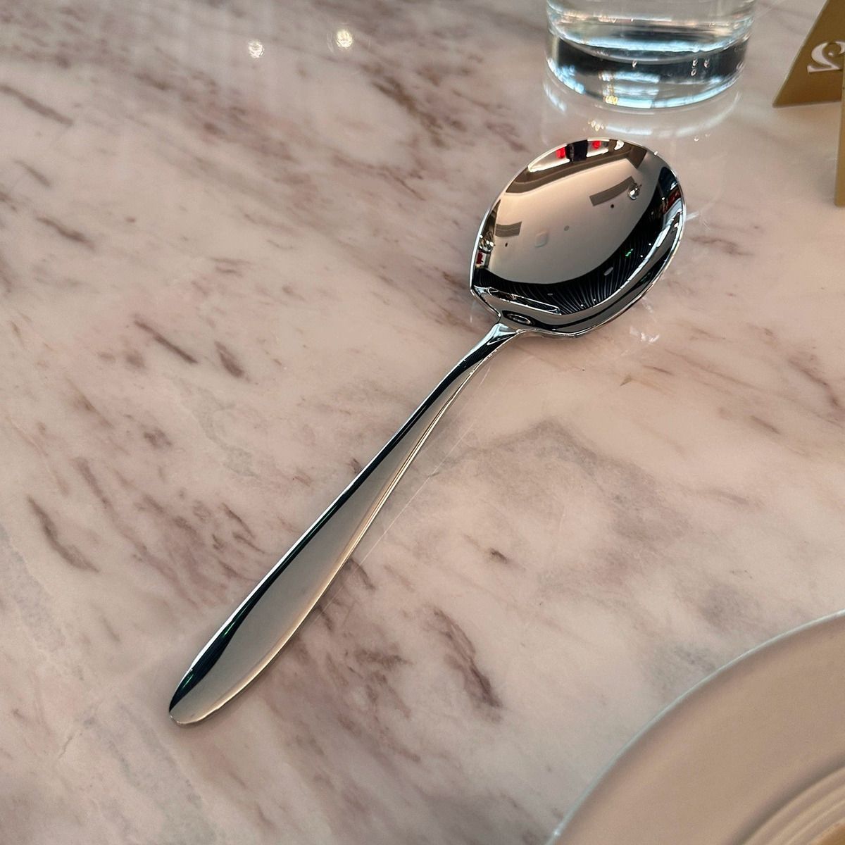 Elegant & Durable Stainless Steel Serving Spoon – Large, Ergonomic Design, Ideal for Buffet, Hotel, and Canteen Use