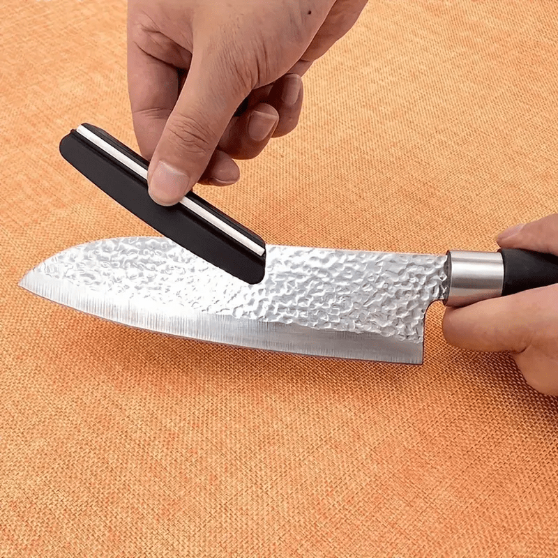 Black Diamond Knife Sharpener with Precision Angle Guide - Durable, Stain & Water-Resistant, Perfect for Dining Essentials