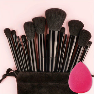 Makeup Brush Set Soft Fluffy Professiona Cosmetic Foundation Powder Eyeshadow Kabuki Blending Make Up Brush Beauty Tool Makeup Sponge Storag