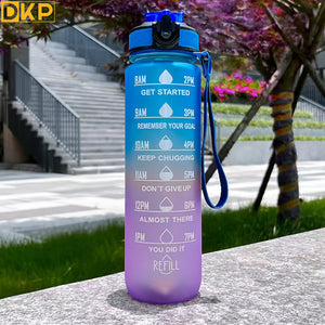 1pc/3pcs Stay Hydrated Anywhere: Portable Leakproof Water Bottle With Time Marker & Lanyard - Perfect For Adults & Families!