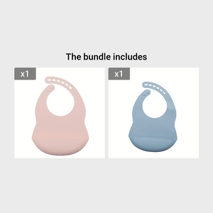 1pc Baby Soft Bib, Simple Plain Color Blank Pattern Adjustable Size Silicone Bib For 1 Year Old + ,Christmas, Halloween, Thanksgiving Day Gi