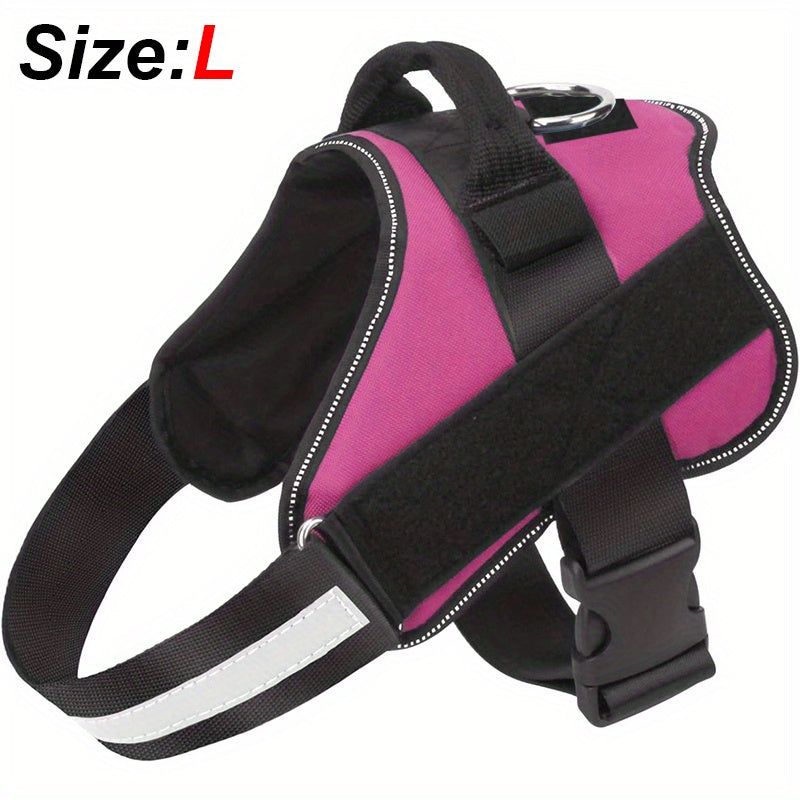 Reflective No-Pull Dog Harness with Breathable Design and Handle