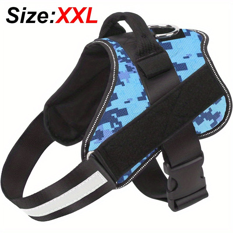 Reflective No-Pull Dog Harness with Breathable Design and Handle