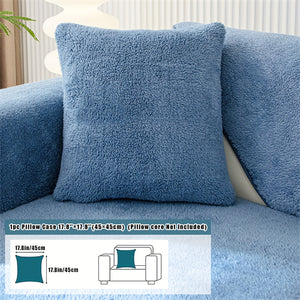 Pet-Friendly Sherpa Fleece Sofa Cover: Non-Slip, Machine-Washable Protector for All Sofas, Classic Home Decor