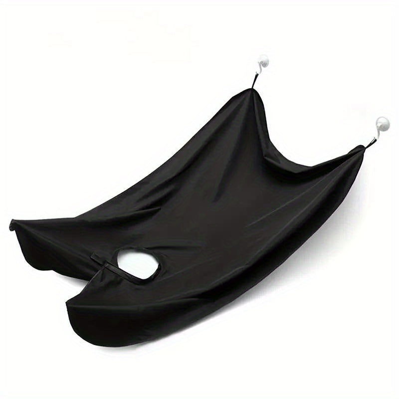 1pc Men's Beard Shaving Apron - Grooming Accessories - with Two Suction Cups, Beard Hair Catcher