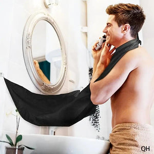 1pc Men's Beard Shaving Apron - Grooming Accessories - with Two Suction Cups, Beard Hair Catcher