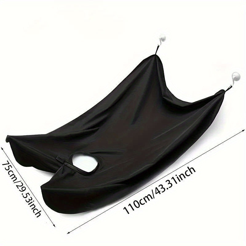 1pc Men's Beard Shaving Apron - Grooming Accessories - with Two Suction Cups, Beard Hair Catcher