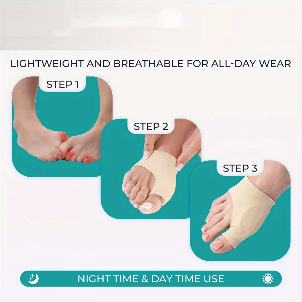 2 pairs of toe covers for night and home use Both men and women can use it