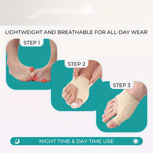 2 pairs of toe covers for night and home use Both men and women can use it