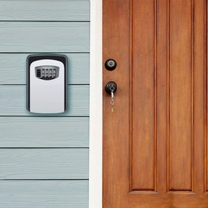 1pc Ultra-Secure Flip Top Key Safe Box - Wall Mounted Metal and Plastic Key Storage with Combination Access - for Home, Hotel, Emergency, Tr