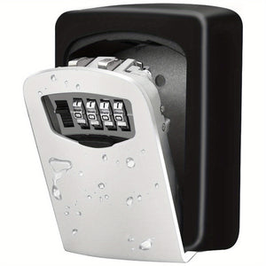 1pc Ultra-Secure Flip Top Key Safe Box - Wall Mounted Metal and Plastic Key Storage with Combination Access - for Home, Hotel, Emergency, Tr