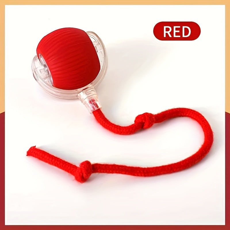 USB Charging Interactive Cat Toy with Long Tail - Suitable for All Breeds, Enhances Observation and Playtime Fun