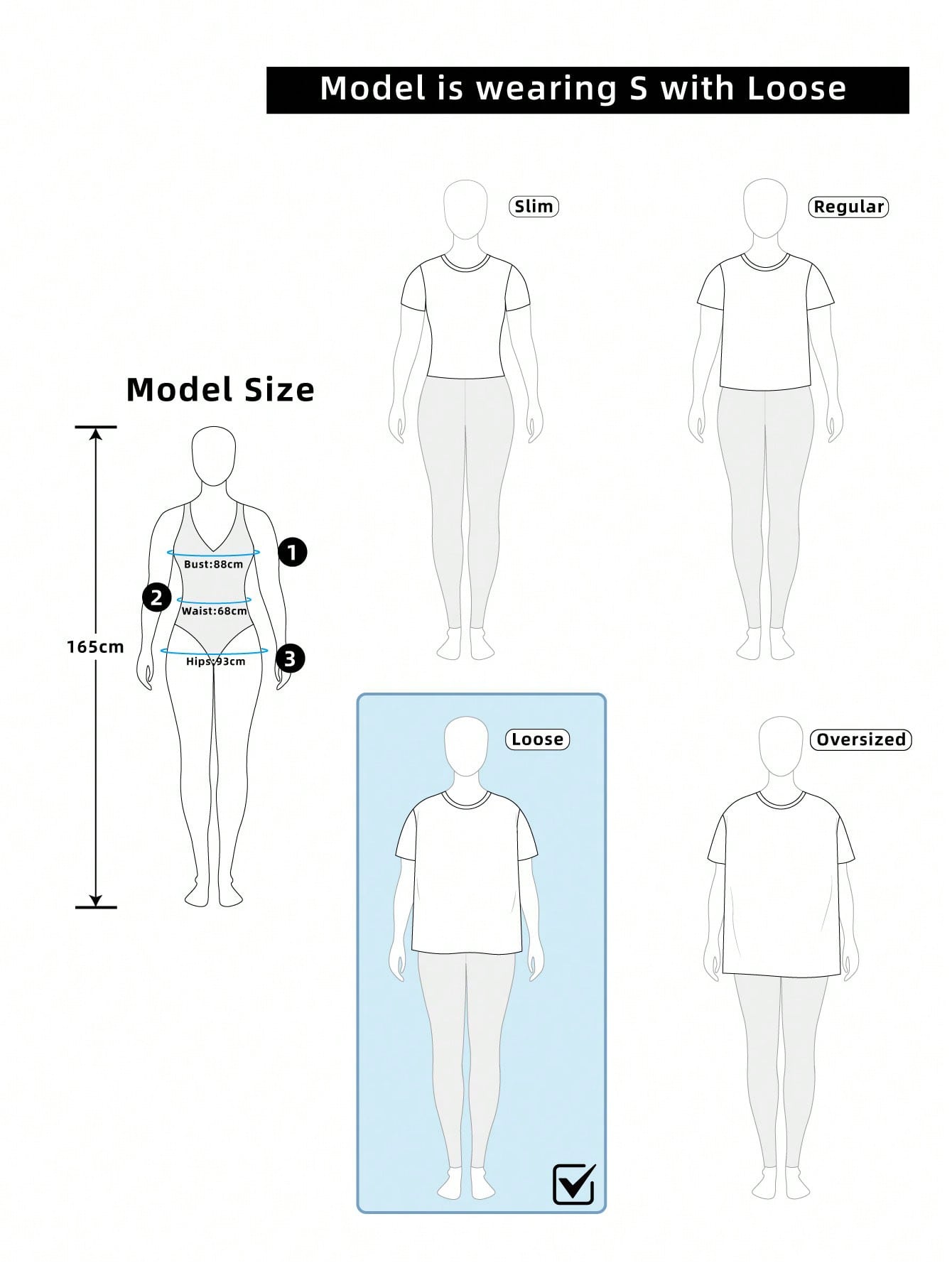 Sunnyshic 2pcs Women Oversized Loose Oblique Shoulder T-Shirts, Spring New Arrival