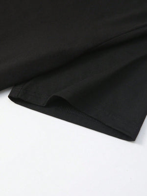 Sunnyshic 2pcs Women Oversized Loose Oblique Shoulder T-Shirts, Spring New Arrival