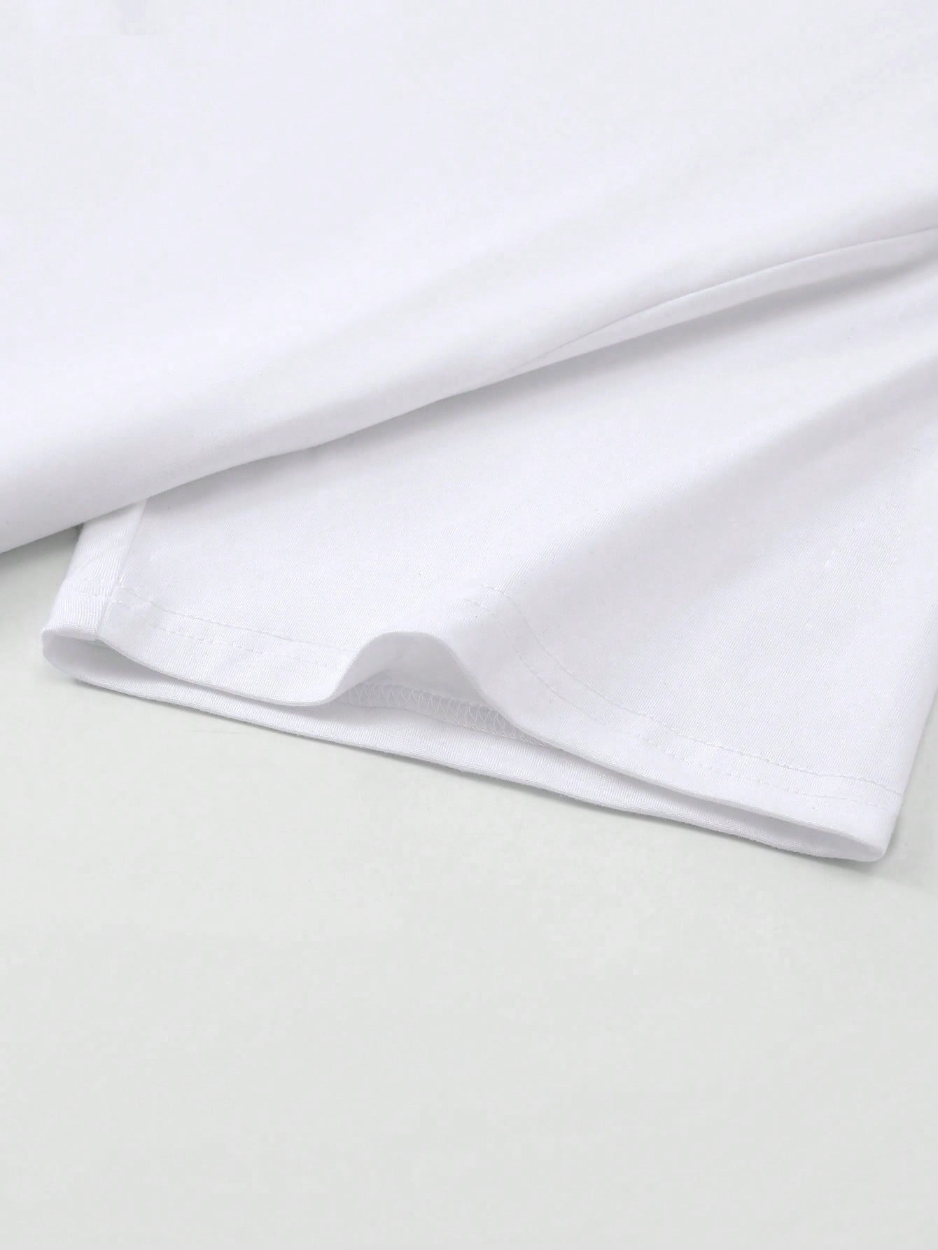 Sunnyshic 2pcs Women Oversized Loose Oblique Shoulder T-Shirts, Spring New Arrival