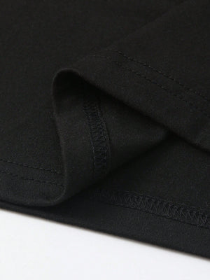 Sunnyshic 2pcs Women Oversized Loose Oblique Shoulder T-Shirts, Spring New Arrival