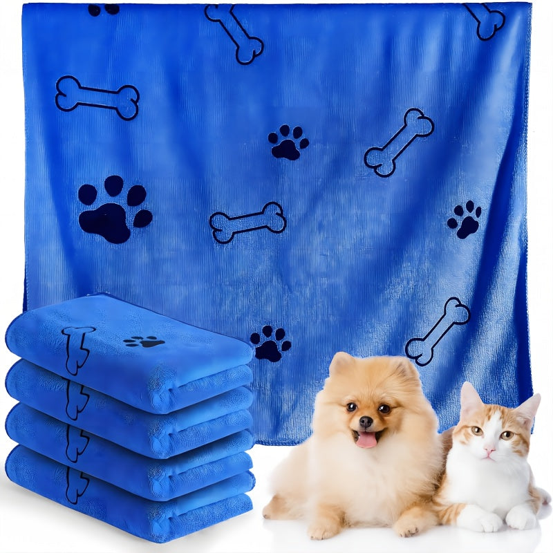 Dog Towel Drying Dog Cat Pet Towel, Puppy Microfiber Quick-drying Dog Claw Bath Towel Pet Bath Products Absorbent Medium Dog Pet Bath Towel