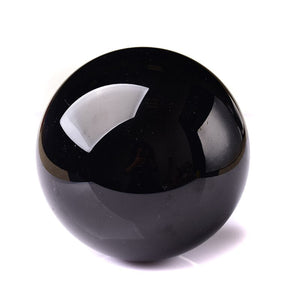 Natural Obsidian Sphere spirit Quartz Crystal Sphere Healing Stone Ore Mineral home decoration Fengshui Series DIY Gift