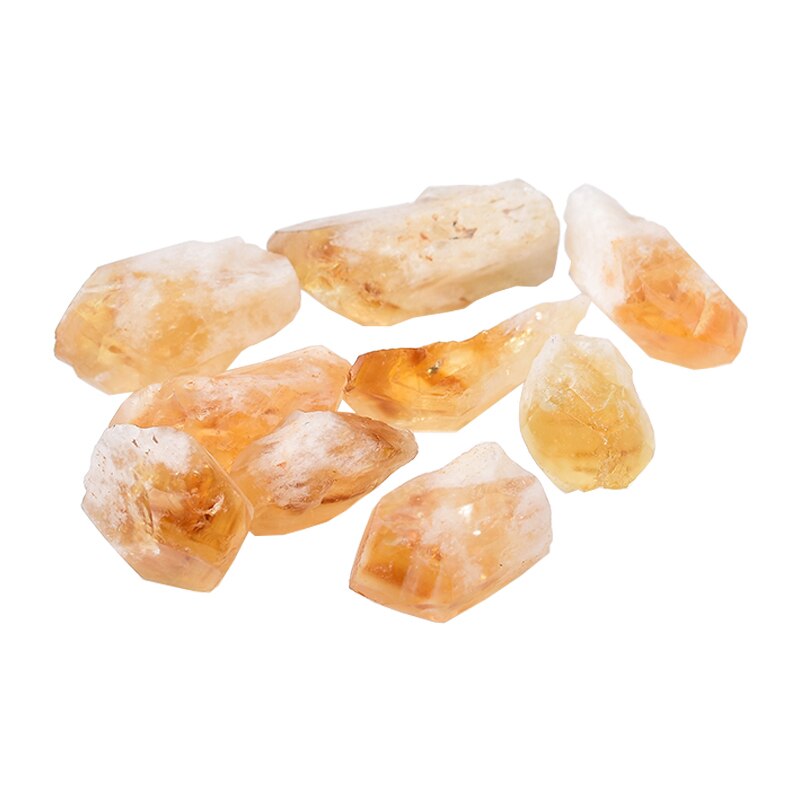 Natural Citrine Crystal Point Natural Quartz Raw Crystals Rock Mineral Specimen Energy Healing Stone Ornaments Home Decoration