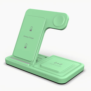 Foldable 3 In 1 Fast Charging Station, 15W Wireless Charger Stand For IPhone 15, 14, 13, 12, 11/Pro/Max/Mini/Plus, X, XR, XS/Max, SE, 8/Plus, Suitable For IWatch 1-9, Suitable For Airpods 3/2/Pro