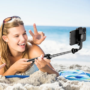 Selfie Stick Tripod With Wireless Remote Control, All In One Expandable Portable IPhone Tripod Selfie Stick, Compatible With IPhone 13 12 11