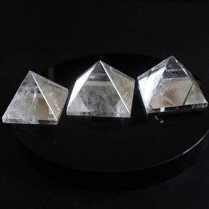 Natural Transparent Quartz Crystal Pyramid Clear Reiki Healing Natural white crystal Pyramid raw stone polishing BB03