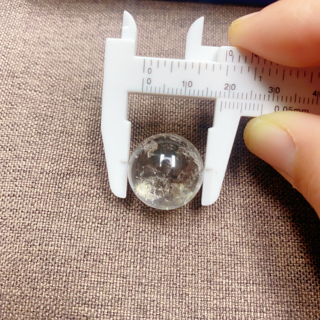 20mm Natural Clear Quartz Sphere  Crystal Ball for Healing, Meditation, and Energy Work Premium Quality Gemstone