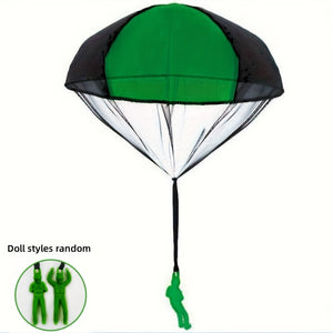 1Pc Set Tangle Parachute Figures Hand Throw Soliders Square Outdoor  Flying Toys