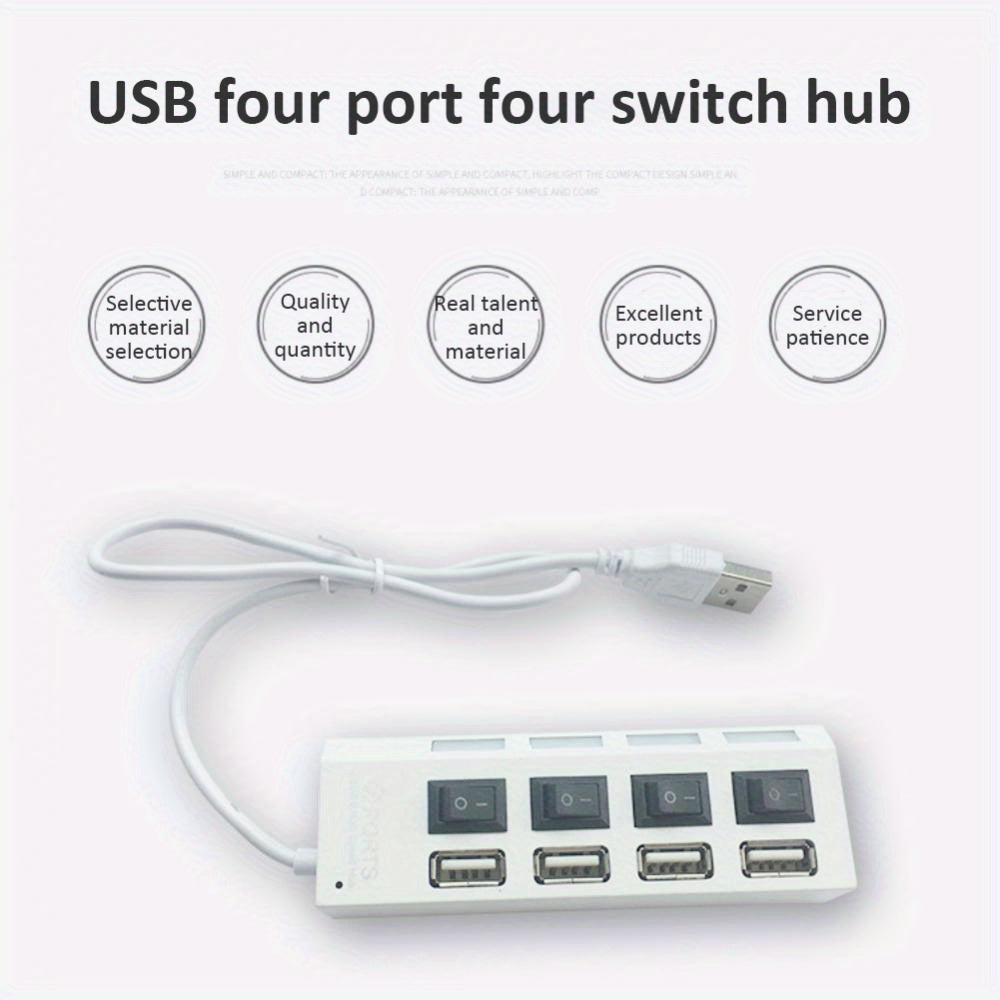 2.0 USB C Docking Station 4-7 Port Multi-Splitter Adapter Multi-Function Expander High-Speed USB Hub For MacBook Laptops And Devices