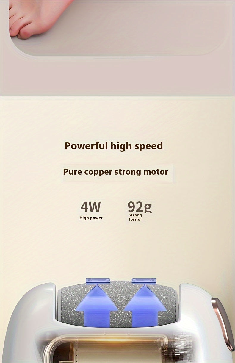 New Foot Scraper, Three Replacement Grinding Heads, Two Speeds, Integrated Mold Release