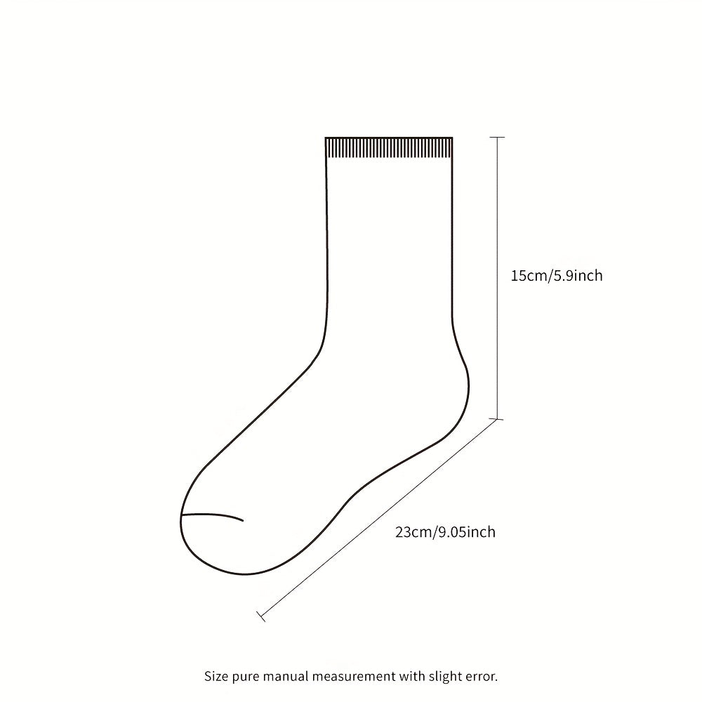 3 Pairs Extra Wide Loose Fit Socks for Men And Women, Stretchy Non-Binding Crew Socks, Fits Shoe Size 9-15