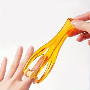 1pc hand-held plastic hand roller massager for relaxation and blood circulation, perfect for Mother's Day, Valentine's Day gifts