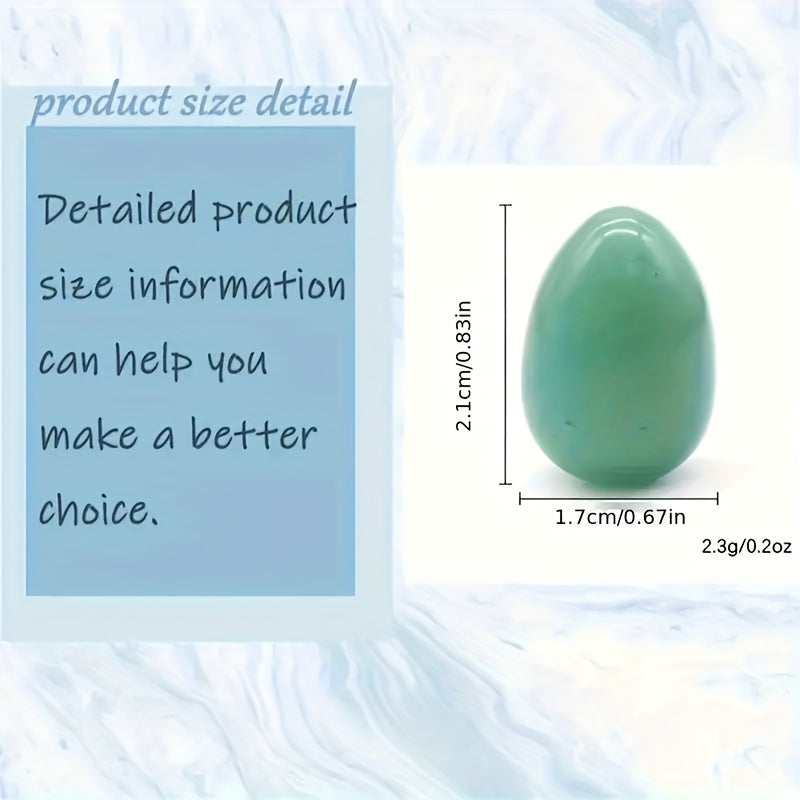 10/20/30pcs Polished Natural Crystal Eggs Shape Stones Set - Assorted Gemstone Eggs for Jewelry Ornaments and Perfect Easter Decorations