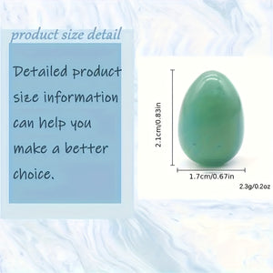 10/20/30pcs Polished Natural Crystal Eggs Shape Stones Set - Assorted Gemstone Eggs for Jewelry Ornaments and Perfect Easter Decorations