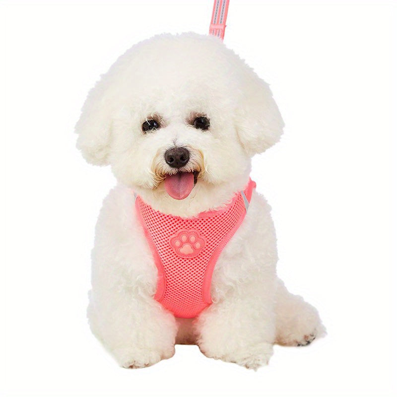 Comfortable & Reflective Pet Harness & Leash Set - Perfect for Dogs & Cats!