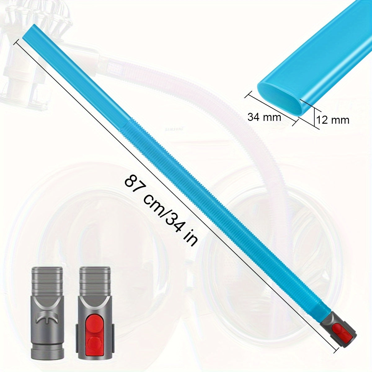 1 Set, Dryer Vent Cleaner Kit Vacuum Hose Attachment For Dyson V15 V12 V11 V10 V8 V7 V6 Vacuum Cleaners, Lint Remover, Dryer Lint Vacuum Att