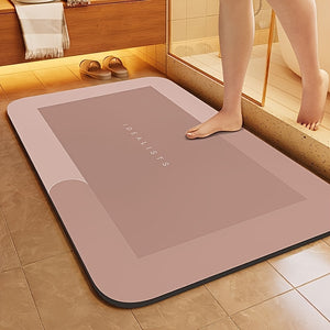 Super Absorbent Diatom Mud Bathroom Mat - Quick-Drying, Non-Slip Water-Absorbing Floor Mat, Soft And Comfortable, Suitable for Bathrooms, Showers, Laundry Rooms, Bedrooms, Living Rooms, Door Mats, Kitchen Mats, Machine Washable, Hand Washable.