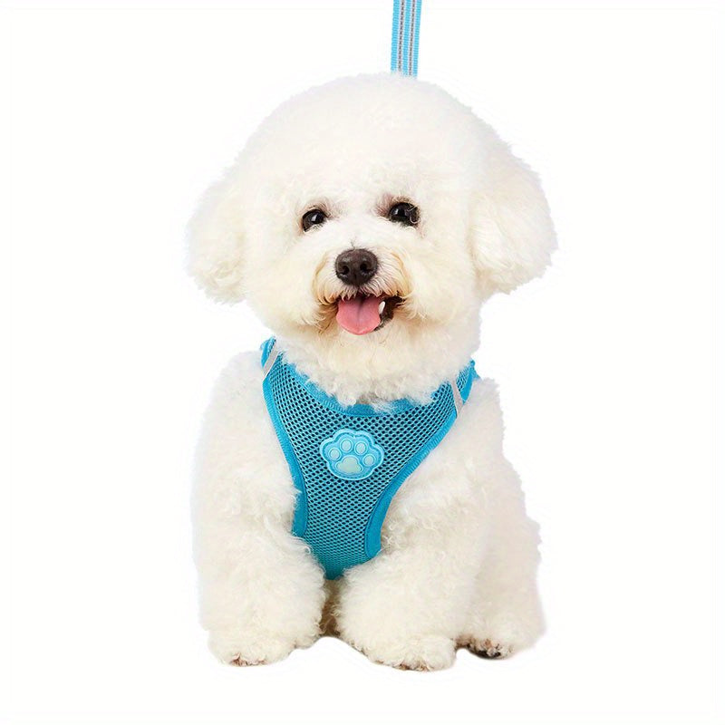 Comfortable & Reflective Pet Harness & Leash Set - Perfect for Dogs & Cats!