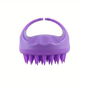 Soft Silicone Scalp Massager - Gentle Shampoo Brush for Deep Clean & Relaxing Head Massage, Perfect for Home Spa & Salon Use