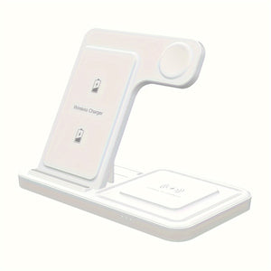 Foldable 3 In 1 Fast Charging Station, 15W Wireless Charger Stand For IPhone 15, 14, 13, 12, 11/Pro/Max/Mini/Plus, X, XR, XS/Max, SE, 8/Plus, Suitable For IWatch 1-9, Suitable For Airpods 3/2/Pro