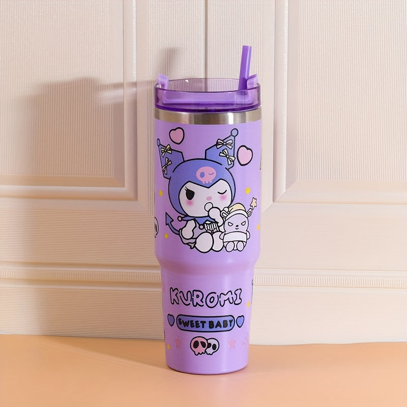 Sanrio 900ML Insulated Water Bottle: Leakproof & Shatterproof – Perfect for Outdoor, Office, and Home with Hello Kitty Design