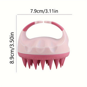Soft Silicone Scalp Massager - Gentle Shampoo Brush for Deep Clean & Relaxing Head Massage, Perfect for Home Spa & Salon Use